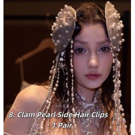 Handmade Ocean Mermaid Shell Pearl Tassel Headpiece (HP01)